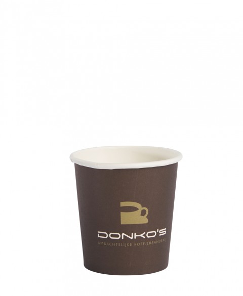 Coffee cup Donko's 120cc-4oz 50 stuks Coffee cup Donko's 120cc-4oz 50 stuks