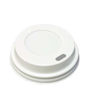 Coffee cup lids WHITE 80mm 50 pieces