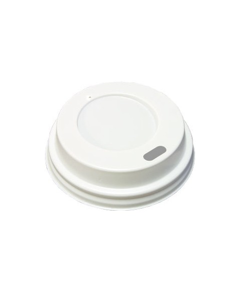 Coffee cup lids WHITE 80mm 50 pieces