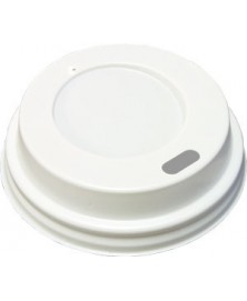 Coffee cup lids WHITE 90mm 50 pieces